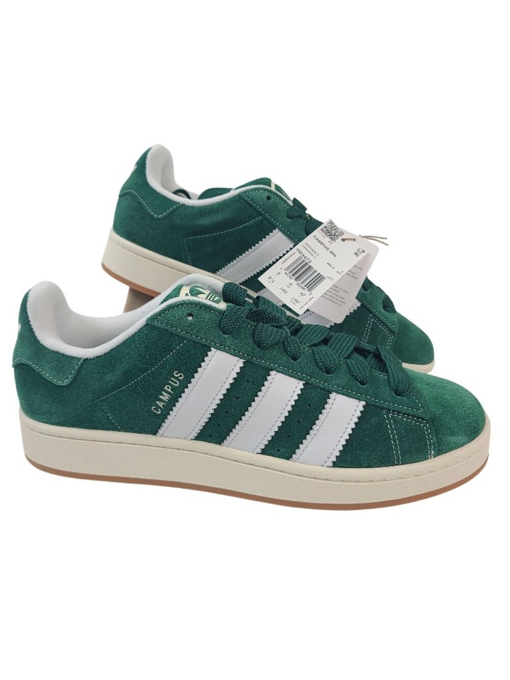 NEWAdidas Campus 00s Men's Sneakers Size 8.5 US Green Suede White Stripes